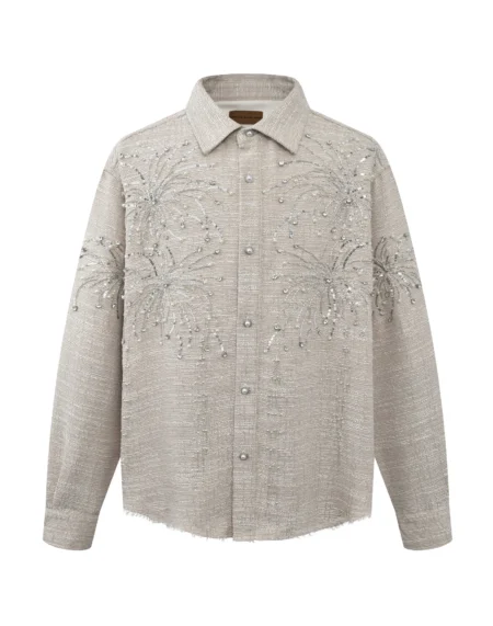 Fireworks Beaded Diamond Shirt – front view
