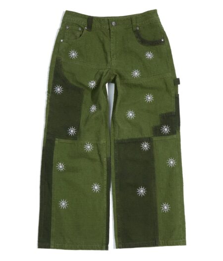 Beaded Patch Cargo Pants – front view