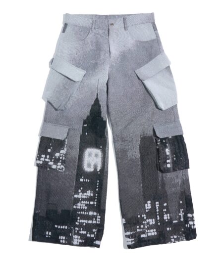 Midnight City Jacquard Cargo Pants – front view