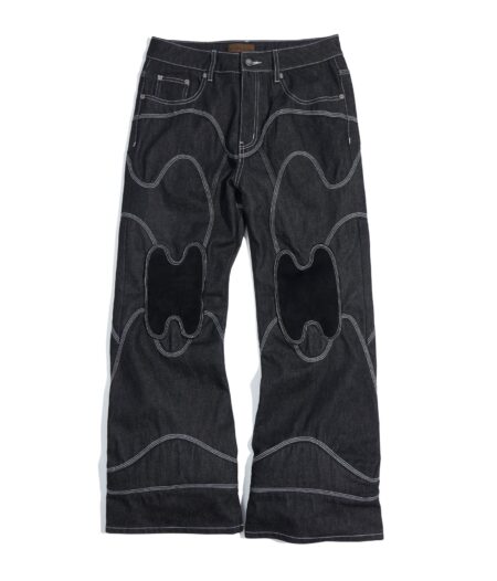 Mecha Division Raw Denim Jeans – front view