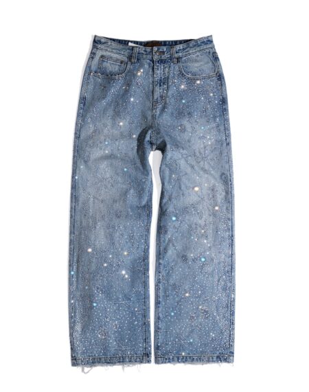 20K Zodiac Diamond Jeans Blue – front view