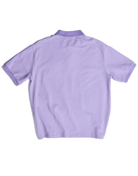 Fluid Placket Polo Purple – back view