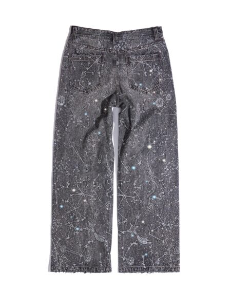 20K Zodiac Diamond Jeans Black – back view