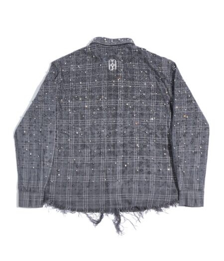 20K Pearl Diamond Shirt Grey – back view