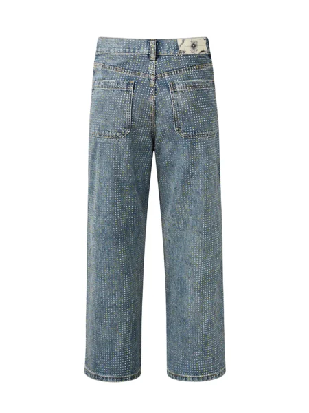Graffiti Logo Diamond Jeans
