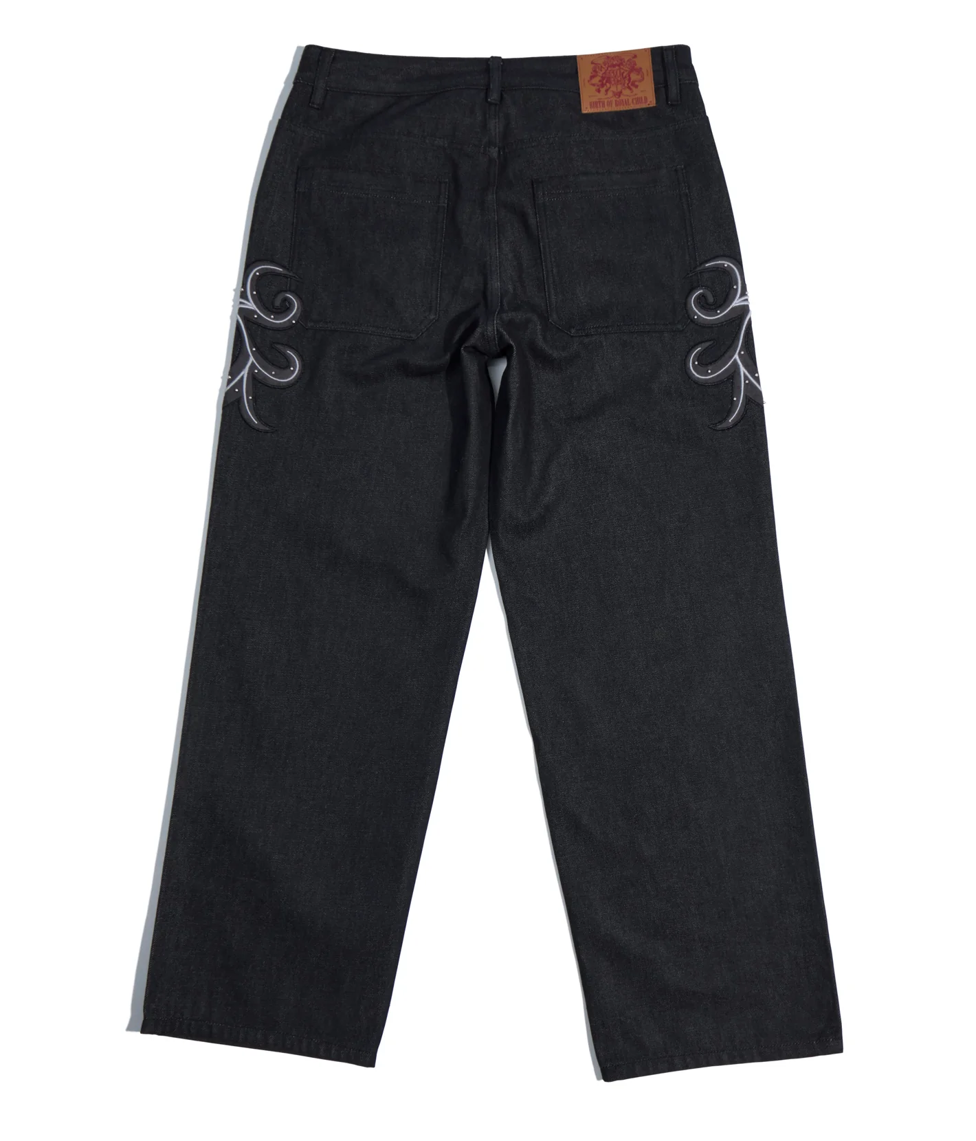 Leather Patch Vine Jeans – alternate view