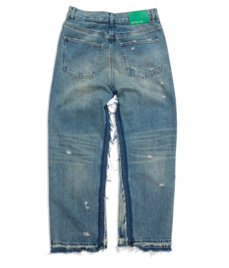 Layered Distressed Jeans – back view