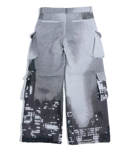 Midnight City Jacquard Cargo Pants – back view