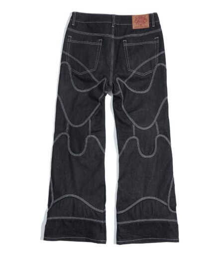 Mecha Division Raw Denim Jeans – back view