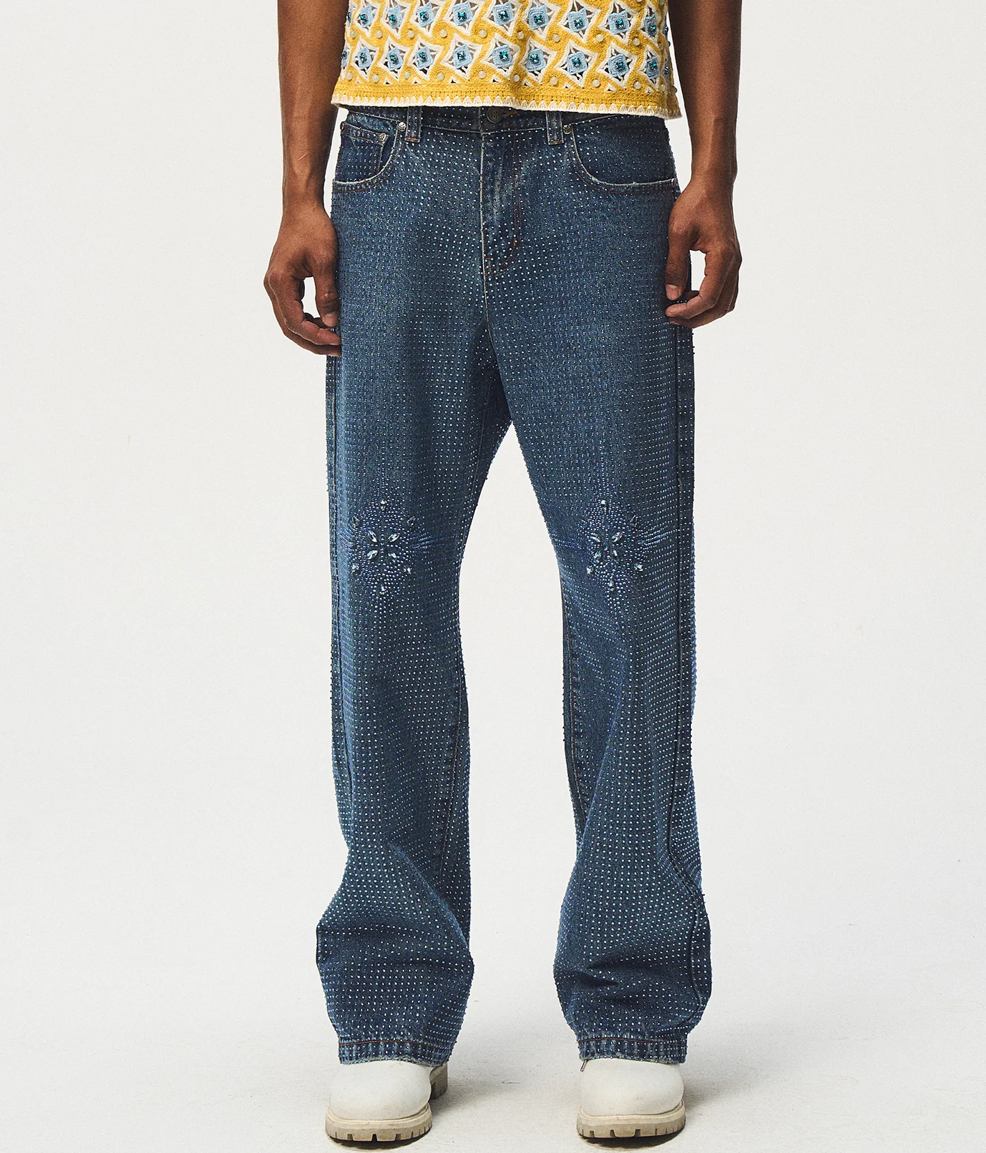 20K Stellar Diamond Jeans Blue – detail view