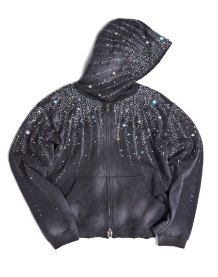 20K Stellar Diamond Hoodie Gray – front view